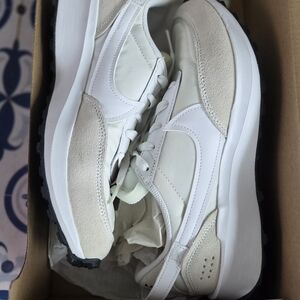 Nike Womens Off-White and White Sneakers